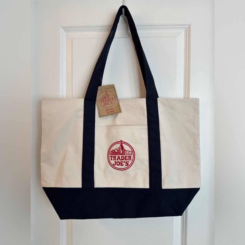 NWT Trader Joe’s Large Canvas Tote ($6 if you bundle with another item!)